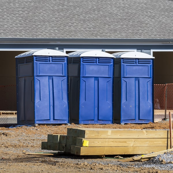 are there different sizes of portable restrooms available for rent in Carlos